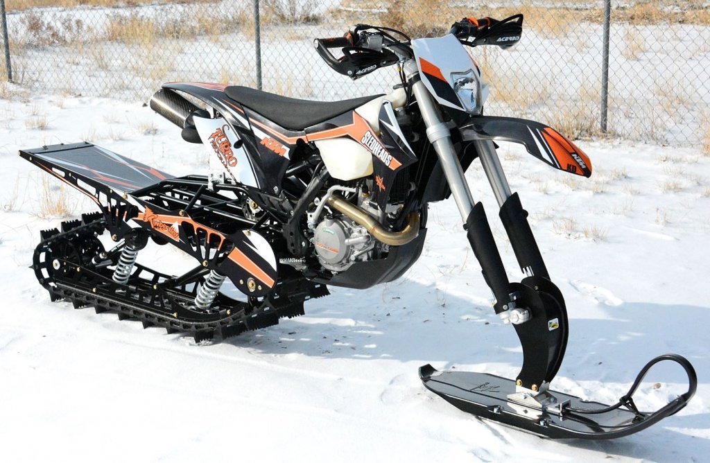 Снегоход из мотоцикла? Реально!